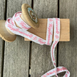 Webband < Vergissmeinnicht > rosa