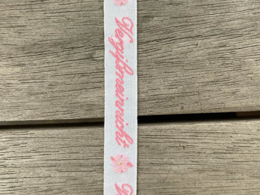 Webband < Vergissmeinnicht > rosa – Bild 2