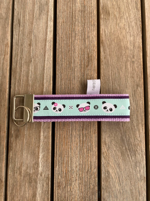 Schlüsselanhänger < Panda > lila / mint