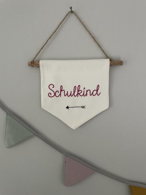 Stoffwimpel < Schulkind > viele verschiedene Farben | Geschenk zur Einschulung | Junge & Mädchen – Bild 9
