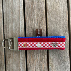 Schlüsselanhänger > Oktoberfest <  rot / enzianblau
