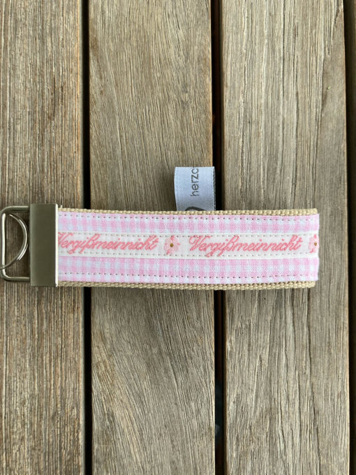 Schlüsselanhänger > Vergissmeinnicht < rosa