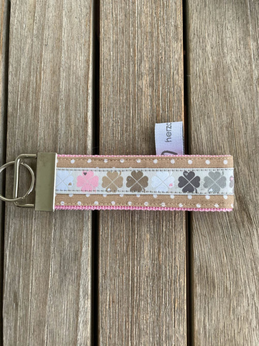 Schlüsselanhänger > Graziela Kleeblatt < rosa