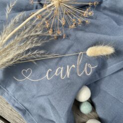 Kuscheltuch < Name > Musselin | Babytuch | Geschenk zur Geburt oder Taufe |